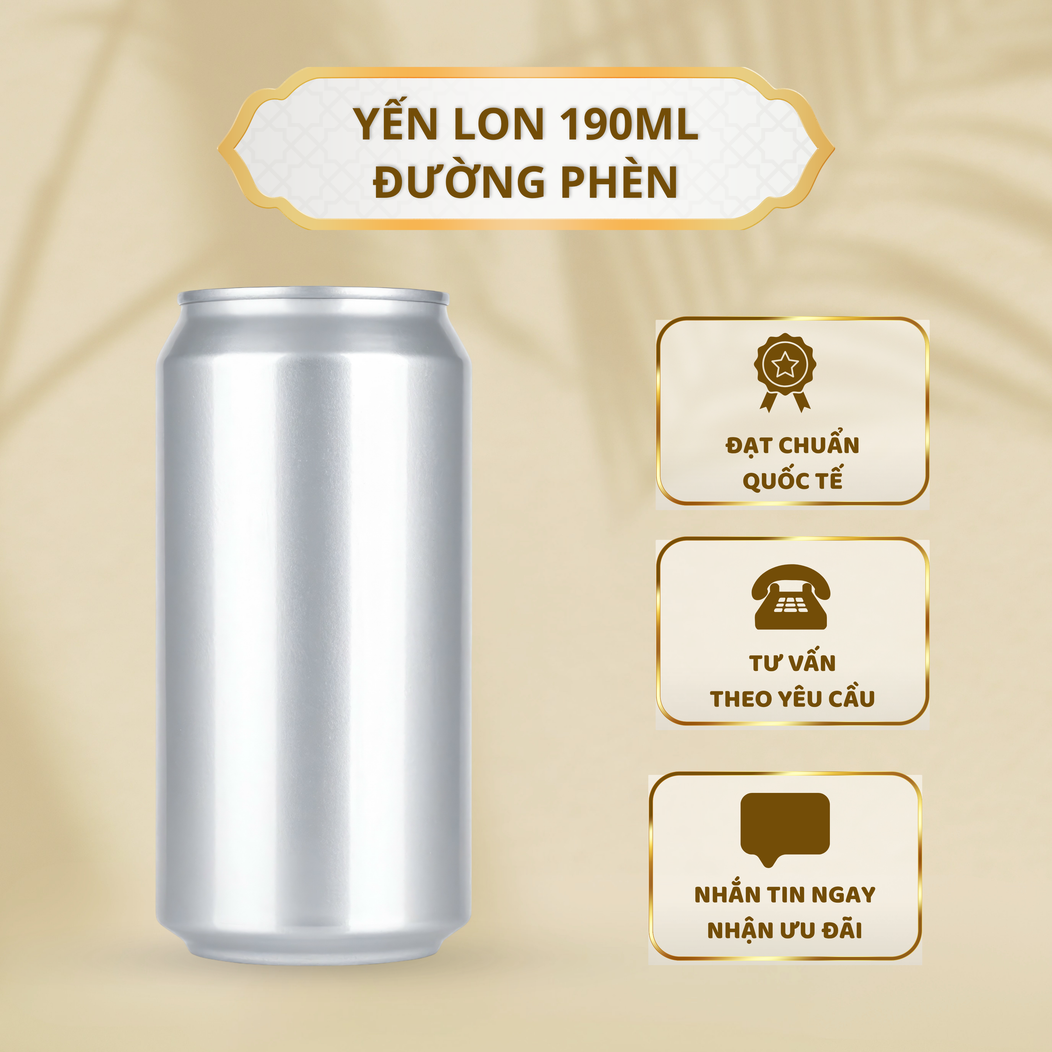Yến Lon 190ml - Đường Phèn